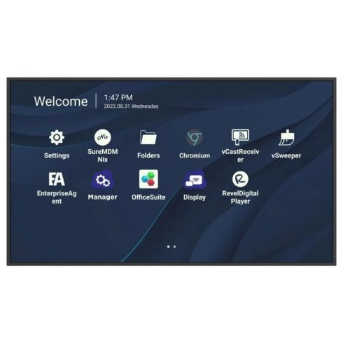 ViewSonic Flat Display CDE4330/43"/24-7 LCD/3840x2160/6ms/450cd/HDMI x 2/USB A x 2/USB-C/RJ45/RS232/repro/Android