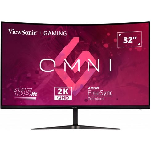 ViewSonic VX3218C-2K OMNI /32" ukrivljen/VA/16:9/2560x1440 / 165Hz/ 1ms/ 250cd/m2 / Freesync premium /2xHDMI /DP / Repro