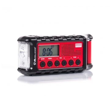   Radio budilka Midland ER300 z baterijo solarnega dinama 2600 mAh