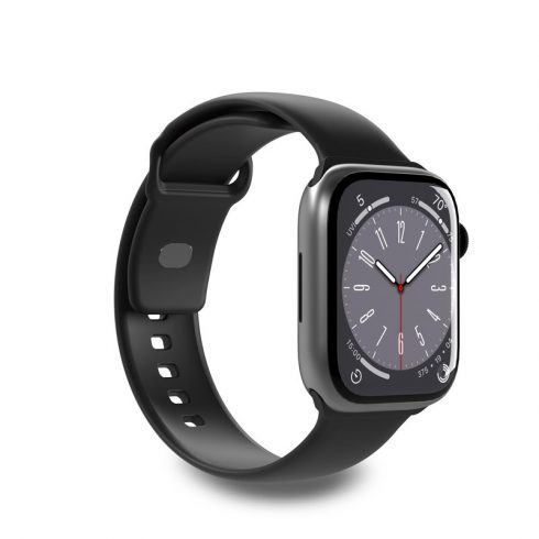 PURO ICON - Elastični pas za Apple Watch 38/40/41 mm (S/M & M/L) (črna)