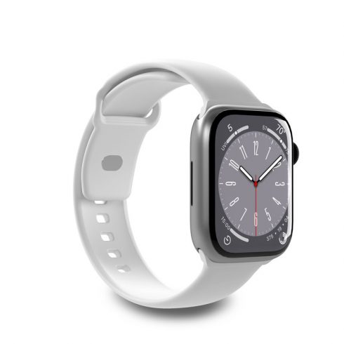 PURO ICON - Elastični pas za Apple Watch 38/40/41 mm (S/M & M/L) (bela)