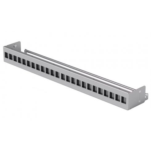 Ubiquiti 24-Port Blank Keystone Patch Panel - 19" rack panel za Keystone, srebrna, 1U