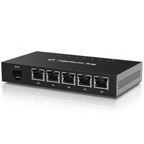 Ubiquiti EdgeRouter X SFP - 5x GbE port, 1x SFP port, 5x PoE 24V (PoE proračun 50W)