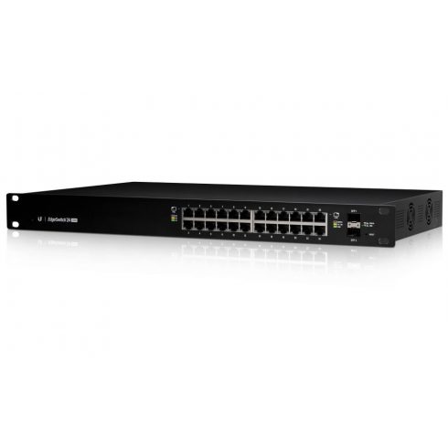 Ubiquiti Edge Switch 24 PoE - 24x GbE, 2x SFP, 24x PoE 24V/PoE+ (PoE proračun 220W)