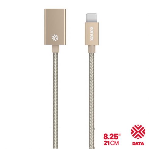 Adapter Kanex DuraBraid™ - aluminijast adapter USB-C v USB 3.0 tipa A (zlat)