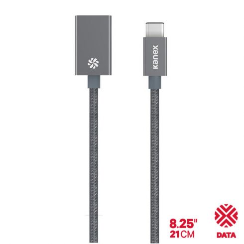 Adapter Kanex DuraBraid™ - aluminijast adapter USB-C v USB 3.0 tipa A (Space Grey)