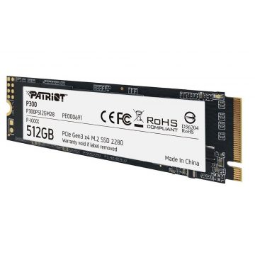   PATRIOT P300 512GB SSD / notranji / M.2 PCIe Gen3 x4 NVMe 1.3 / 2280