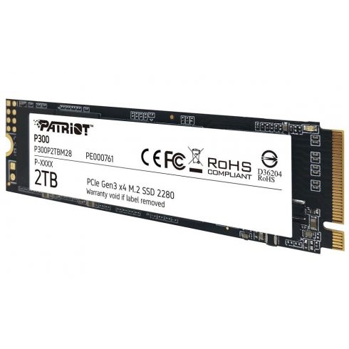 PATRIOT P300 2TB SSD / notranji / M.2 PCIe Gen3 x4 NVMe 1.3 / 2280