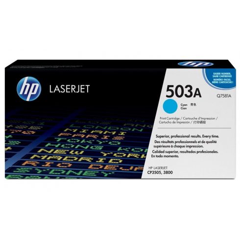 HP barvni toner, Q7581A, cyan CLJ 3800 original