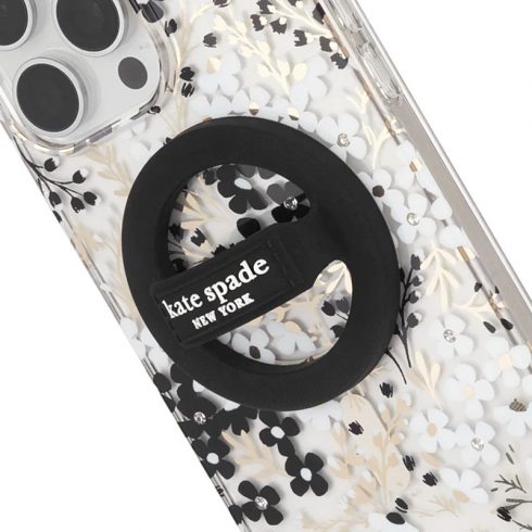 Kate Spade New York Magnetic Loop Grip - držalo za prste MagSafe (črna)