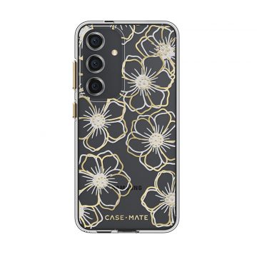 Case-Mate Floral Gems - etui za Samsung Galaxy S24 (zlat)