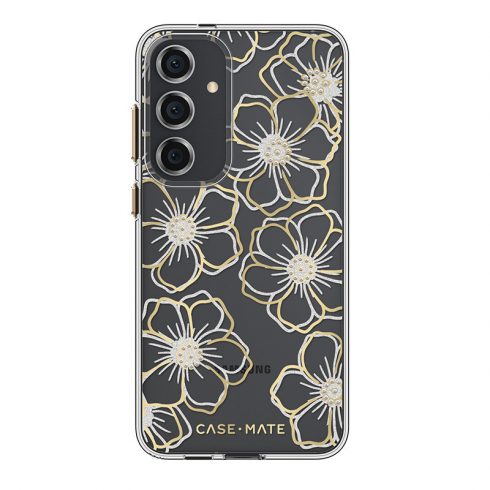 Case-Mate Floral Gems - etui za Samsung Galaxy S24+ (zlat)