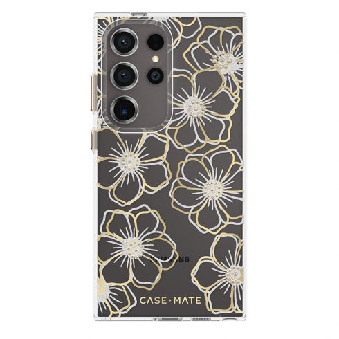 Case-Mate Floral Gems - etui za Samsung Galaxy S24 Ultra (zlat)