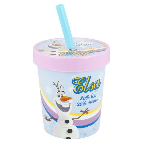 Frozen - Skodelica za sladoled s slamico 560 ml