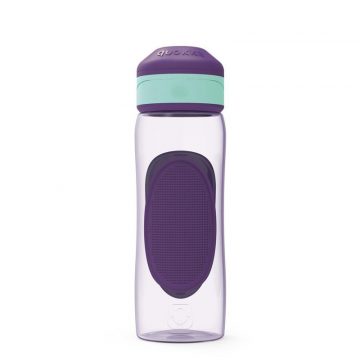   Quokka Splash – Športna steklenica za vodo, odprt pokrov, dvojni protizdrsni oprijem 730 ml (Aqua Violet)