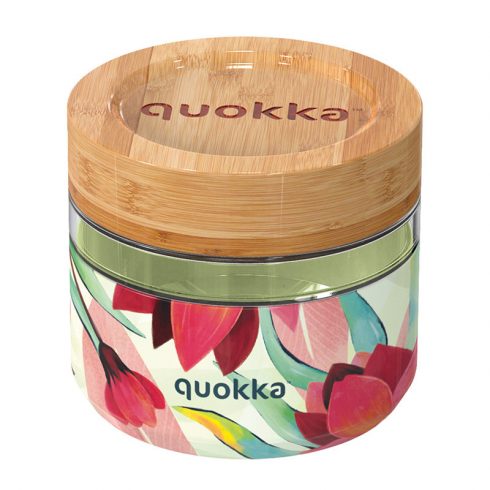 Quokka Deli Food Jar - Steklena posoda za hrano / škatla za malico 500 ml (Spring)