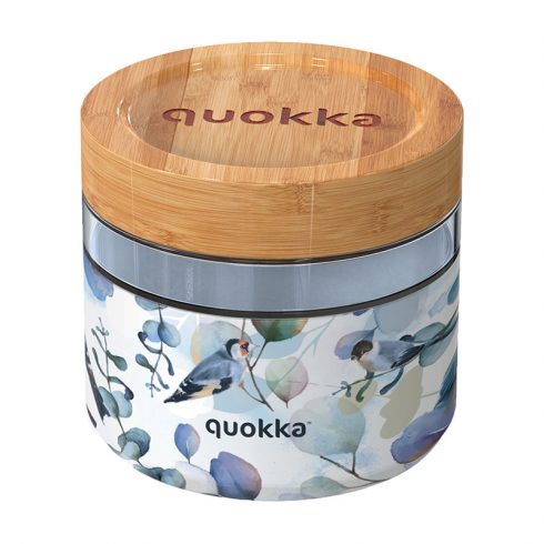 Quokka Deli Food Jar - Steklena posoda za hrano / škatla za malico 820 ml (Blue Nature)