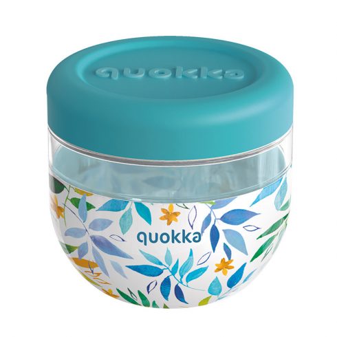 Quokka Bubble Food Jar - Plastična posoda za hrano / škatla za malico 770 ml (Akvarelni listi)