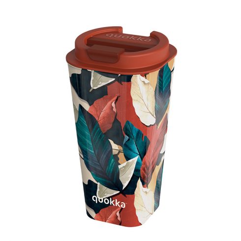 Quokka Vaso Cafe Doble Pared - Plastična skodelica z dvojnimi stenami 450 ml (Autumn Fall)