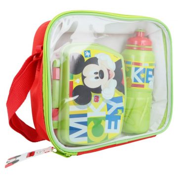   Mickey Mouse - Set za zajtrk / kosilo + steklenička za vodo 530 ml v vrečki