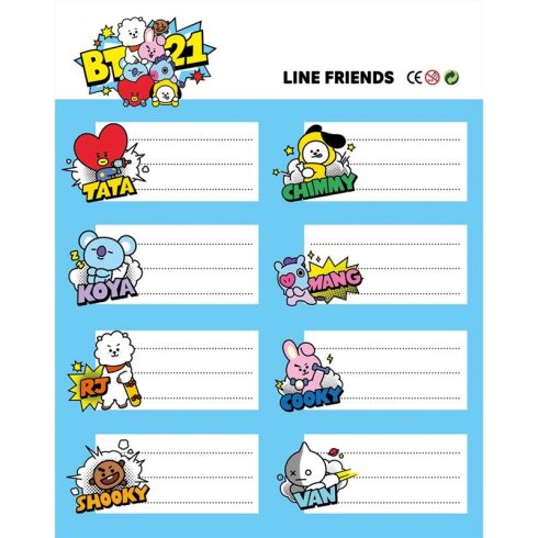 BT21 - Set nalepk