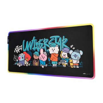   BT21 - Gaming/mizna podloga XXL z LED osvetlitvijo (90 x 40 cm)