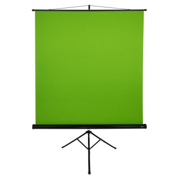   AROZZI Green Screen/ zeleni zaslon za fotografe in streamerje/ mobilni stativ 90" (228 cm)/ 157 x 157 cm/ ohišje črno