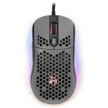   AROZZI gaming miška FAVO Ultra Light Black-Grey/ žična/ 16.000 dpi/ USB/ 7 gumbov/ RGB/ črno-siva