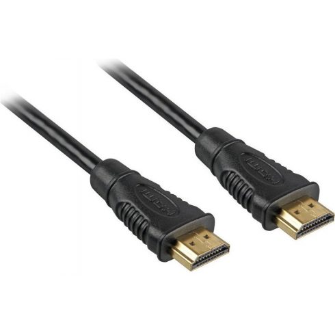 PremiumCord HDMI High Speed + Ethernet kabel/ pozlačeni priključki/ 2m/ črn