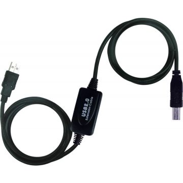   PremiumCord USB 2.0 repetitor in priključni kabel (A/MB/M)/ 10m/ črn