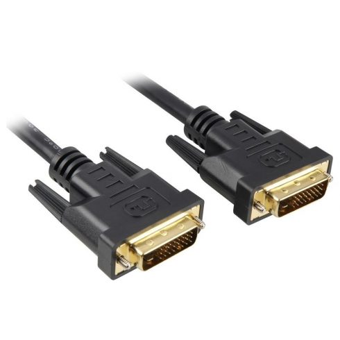 PremiumCord DVI-D priključni kabel/ dual-link/ DVI(24+1)/ MM/ 1m/ črn