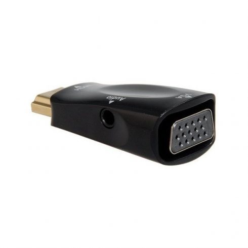 PremiumCord pretvornik HDMI v VGA + avdio/črna