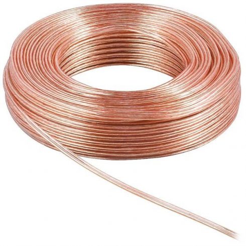 Priključni kabel za zvočnik PremiumCord / 2x 0,75 mm / 10 m / prozoren