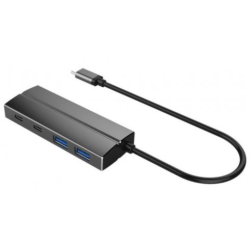 PremiumCord USB Hub 10G SuperSpeed / USB-C / 2x USB-A 3.1 + 2x USB-C 3.1