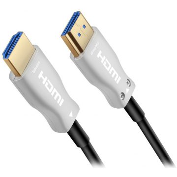   PremiumCord HDMI optično vlakno High Speed + Ethernet kabel/ 4K@60Hz/ M/M/ pozlačeni konektorji/ 5m/ črn