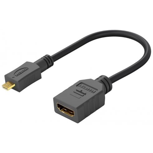 PremiumCord Flexi adapter HDMI tipa A ženski - mikro HDMI tipa D moški za prilagodljivo povezavo