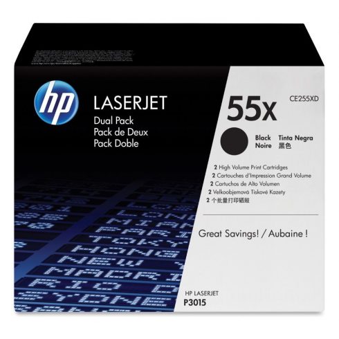 HP črn toner, CE255XD za LJ P3015 original visoke kapacitete