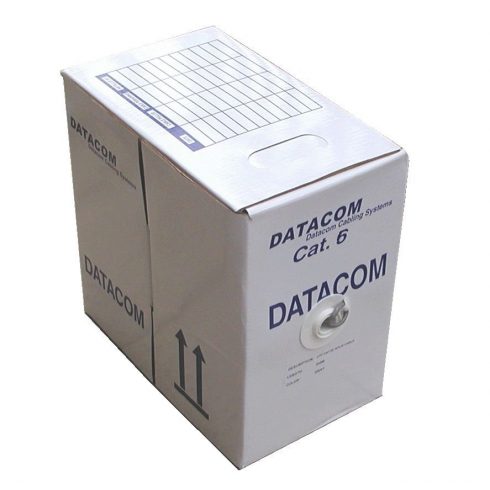 DATACOM kabelska žica C6 UTP PVC 305m box siva