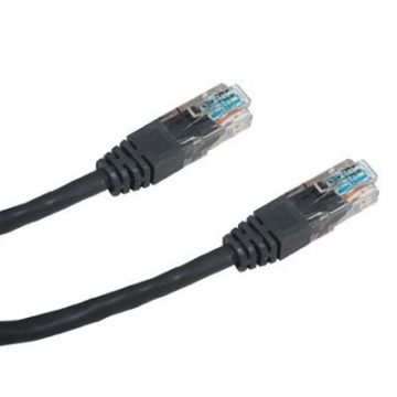 DATACOM Patch kabel UTP CAT5E 5m črn