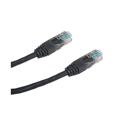 DATACOM Patch kabel UTP CAT5E 0,5m črn