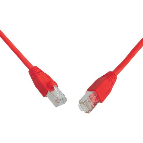 Solarix Cable Patch SFTP C5E PVC 10m rdeč, odporen na udarce C5E-315RD-10MB