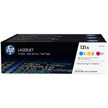 Komplet tonerjev HP 131A trojni paket - CMY