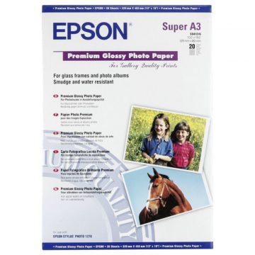   Foto papir EPSON C13S041316/ A3+/ Premium Glossy Photo Paper / 20 kosov