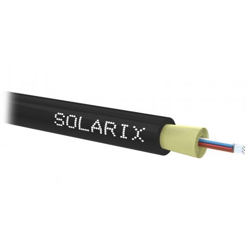 Solarix DROP1000 optični kabel 8 in. 9/125 SM LSZH univerzalni, 500m, črn