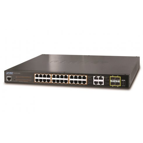 Planet GS-4210-24P4C L2 stikalo, 28x1Gb, 4x1Gb SFP, 24x PoE 802.3at 220W