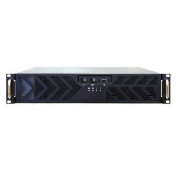   CHIEFTEC stojalo 19" 2U UNC-210T-B-U3 400W, USB 3.0, črn