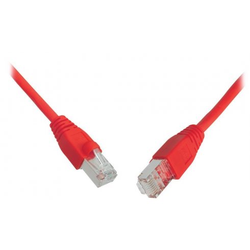 Solarix Patch kabel CAT5E SFTP PVC 5m rdeč odporen na udarce C5E-315RD-5MB