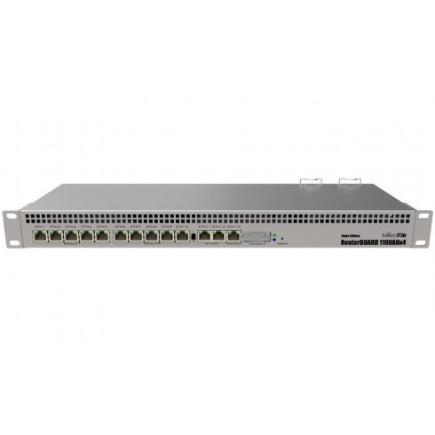 MikroTik RouterBOARD RB1100AHx4 Dude 64 GB SSD, 4x 1,4 GHz, 13x Gigabit LAN, Dual PSU, vklj. L6