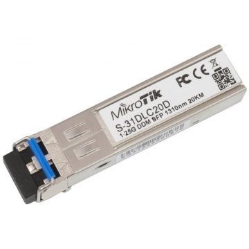   MikroTik S-31DLC20D SFP optični modul, SM, 20km, 1.25G, 1310Nm, DDM