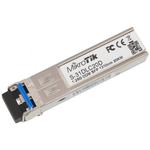 MikroTik S-31DLC20D SFP optični modul, SM, 20km, 1.25G, 1310Nm, DDM